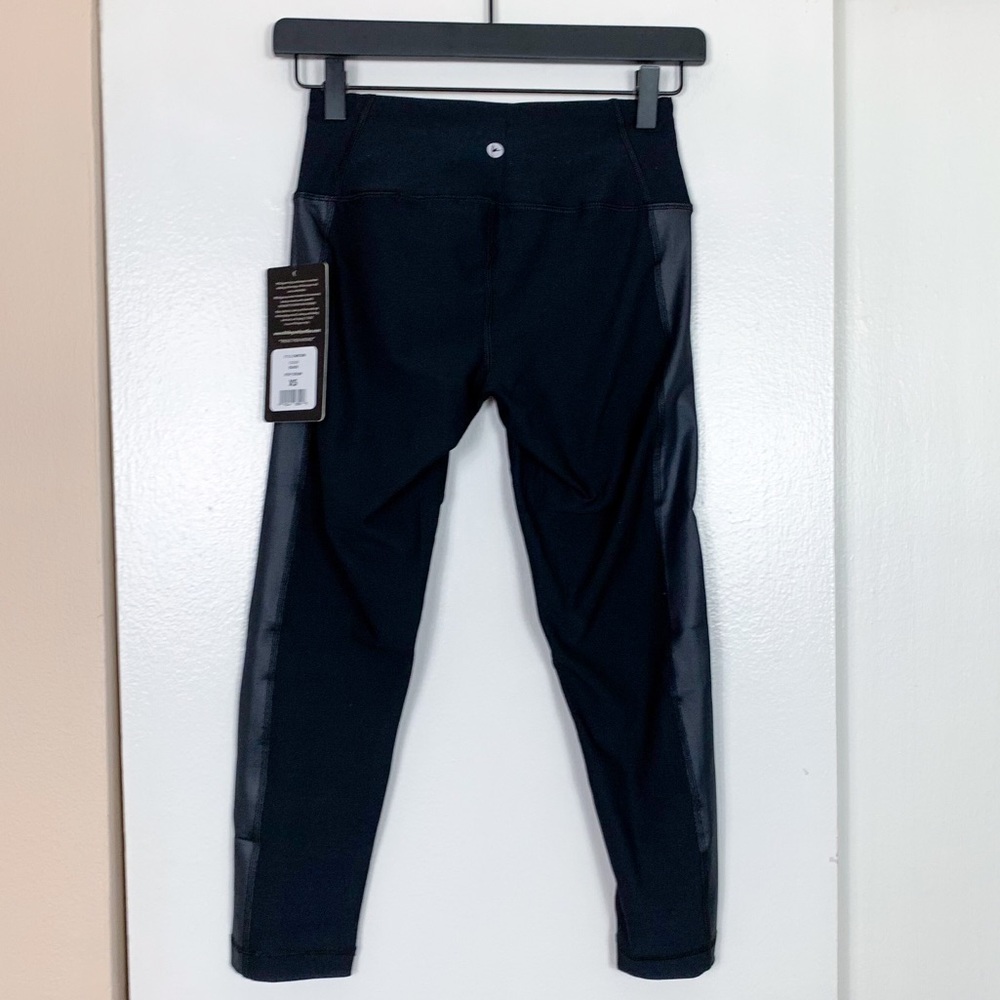 90 Degrees by Reflex Mesh Detail Yoga Leggings - Picture 6 of 8